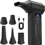 Cordless Paint Pouring Blower W/5 Nozzles Mini Dryer Adjustable Air. Fixed Price $24.99.