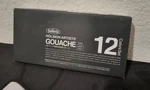 Holbein Artists Gouache Set Of 12, 5ML Tubes + W&n Size 10 Brush. Fixed Price $60.00.