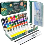 Watercolor Paint Set 50 Colors, Travel With Papers .... Fixed Price $22.54.