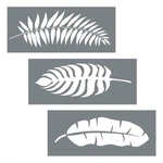 Leaf Stencils (3 Designs), Large Tropical Leaves Templates For Painting Floor.... Fixed Price $27.69.