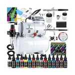 Togush Tank Compressor With Gravity Airbrush And Siphon 15 Col.... Fixed Price $204.98.
