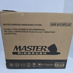 Master 3 Airbrush Dual Fan Compressor Professional Kit, Gravity Siphon Feed. Fixed Price $115.99.