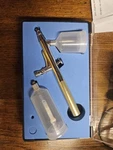 Yescom Airbrush Compressor W/ Built-in Holder Black .3MM Nozzle. Fixed Price $19.99.