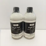 Nicpro White Large Acrylic (16.9 Oz, 500 Ml) Art Painting Sealed Lot Of 2. Fixed Price $26.99.