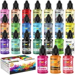 Airbrush Paint Set - 24 Colors X 50ML With Cleaning Brush, R.... Fixed Price $53.47.
