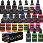 Rhinowisdom Airbrush Paint - 24 Colors Set 1FL Oz, Opaque & Br.... Fixed Price $30.29.