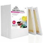 Phoenix 8X10" Stretched Canvas 10-PACK, 8OZ Triple Prime For Oil Acrylic Paint. Fixed Price $34.48.