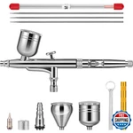 Vivohome Airbrush Gun Nozzles (0.2, 0.35, 0.5MM) & Cups (5, 7, 9CC). Fixed Price $52.62.