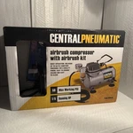 Central Pneumatic Airbrush Compressor Kit, 58 Psi, 1/5 Hp, Model 69434. Fixed Price $74.95.