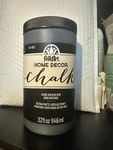 Folkart Home Decor Chalk Paint 32OZ Rich Black Furniture & Craft. Fixed Price $29.99.