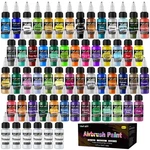 Homy Arty Airbrush Paint - 54 Colors With 6 Thinner, Ready To Spray .... Fixed Price $66.49.