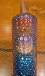Bewaltz Rainbow Tall Dazzling Jewel Holographic Tumbler W/straw & Anime Girl Art. Fixed Price $14.99.