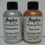 Angelus Pearlescent Leather Acrylic Paint, 4 Ounce Silver Or Rose Gold. Fixed Price $11.75.