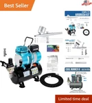 Complete Airbrush System: Cool Runner Ii Compressor & G222 With 3 Tips. Fixed Price $234.35.