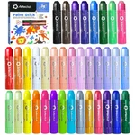 36 Washable Tempera Paint Sticks - 12 Vibrant, Pastel, Neon & Metallic Colors. Fixed Price $35.99.