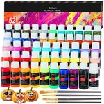 Caliart Acrylic Set With 4 Brushes, 52 Colors (59ML, 2OZ) Craft. Fixed Price $122.99.