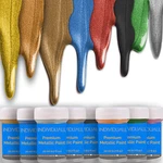 Individuall Metallic Acrylic Paint Set 8 Pack 20 Ml Multicolored. Fixed Price $11.50.