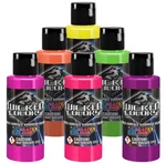 Createx Wicked Colors Fluorescent Set Airbrush Paint Water Based 6 * 2OZ W103. Fixed Price $45.30.