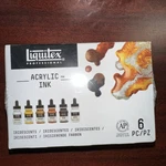 Liquitex Acrylic Ink Iridescents Set, 6PC. Fixed Price $32.98.