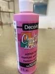 Decoart Crafter's Acrylic All-purpose Paint 8OZ-TUTTI/FRUITTI. Fixed Price $7.00.