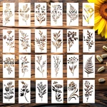Lloussak 24PCS Flower Stencils For Painting, 5.9 X 2.95 Inches, White. Fixed Price $14.69.