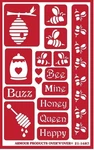 Armour Reusable Over Glass Etching Stencil - Bees. Fixed Price $10.31.