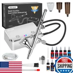 Ovaga 32PSI Rechargeable Dual-action Airbrush Kit W/ Compressor Multi-function. Fixed Price $113.37.