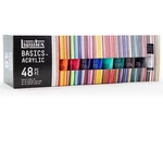 New Sealed! 48 Liquitex Basics Acrylic Paint Tube Set Each 22ML/0.74 Oz. Fixed Price $63.99.