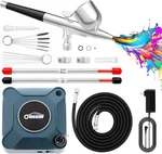 Airbrush Kit With Compressor, Dual Action 40 Psi 10.5 L/min Set. Fixed Price $58.95.