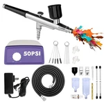 50 Psi Airbrush Kit With Compressor, High Pressure Non-clogg.... Fixed Price $72.27.
