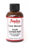 Angelus Brand Acrylic Leather/vinyl Paint Waterproof Dark Brown - 4.OZ. Fixed Price $14.50.