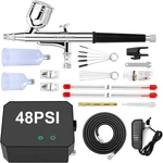 Gocheer Airbrush Kit With Compressor, 40 48 Psi High Pressure N.... Fixed Price $89.72.