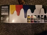 Liquitex Basics Acrylic Fluid, 6PC. Fixed Price $24.99.