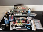 71 Bottle Testors Enamel Model Paint Set - New & Fresh Airbrush, Kit. Fixed Price $325.00.