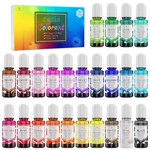 24 Color Epoxy Pigment - Crystal Transparent Dye For Diy Resin Art, Jewelry M.... Fixed Price $27.55.
