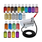 U.s. Cake Supply - Complete Decorating Airbrush Kit With Full Selectio.... Fixed Price $168.77.