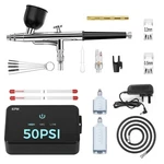 Airbrush Kit With Compressor, 50 Psi Nonclogging High Pressure G.... Fixed Price $71.63.