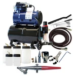H-300R Paasche Airbrush System W/H-3AS, Compressor, Extra Bottles & Cleaning Kit. Fixed Price $261.60.
