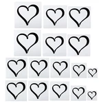 Patikil Heart Painting Stencils, 16 Pack Reusable White. Fixed Price $22.94.