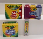 Zuru Mini Brands Toy Series 2 Crayola Crayon Market Set Tempera Paints Markers. Fixed Price $11.95.