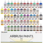 Meeden Airbrush Paint Set 60 Colors 30ML Acrylic Water-based Non-toxic. Fixed Price $126.99.