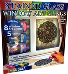 Zorbitz Stained Glass Window Art Diy KIT,8 Clings& 5 PAINTS,4 Gorgeous,i. Fixed Price $34.38.