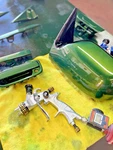 Atom Mini X16 Hvlp Spray Gravity Feed Auto Paint Tool W/ Free Gunbudd. Fixed Price $139.95.