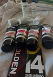 Liquitex And Golden Lot Acrylic Mediums Gel, Paste,gloss, Etc Free Shipping New. Fixed Price $48.00.