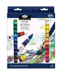 Acrylic Paint 12ML 24/PKG- Free Pack Of Colered Pencils Royal Brush ACR24. Fixed Price $9.00.
