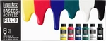 Basics Acrylic Fluid Paint, 6 X 118ML (4-OZ.) Bottle Set. Fixed Price $50.95.