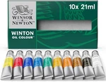 Winsor & Newton Winton Oil Color Paint, Basic Set, 10 X 21ML Tubes. Fixed Price $48.69.