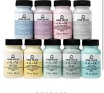 Folkart Home Decor Chalk Paint 9PC 2OZ, Top Pastels. Fixed Price $43.36.