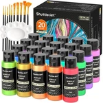 Shuttle Art Metallic Acrylic Paint Set, Fl Oz (pack Of 20),. Fixed Price $37.35.