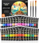 Shuttle Art 30 Colors Acrylic Paint Set, 36ML Tubes 33 Piece. Fixed Price $36.26.